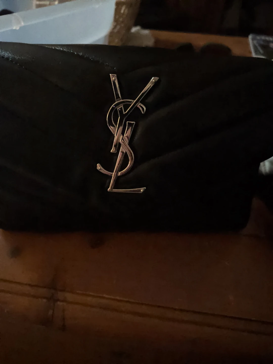 Yves Saint Laurent Black Leather Shoulder Bag