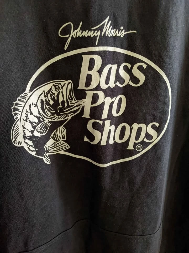 NEW Johnny Morris Bass Pro Shops mens XXL black hoodie - photo 4