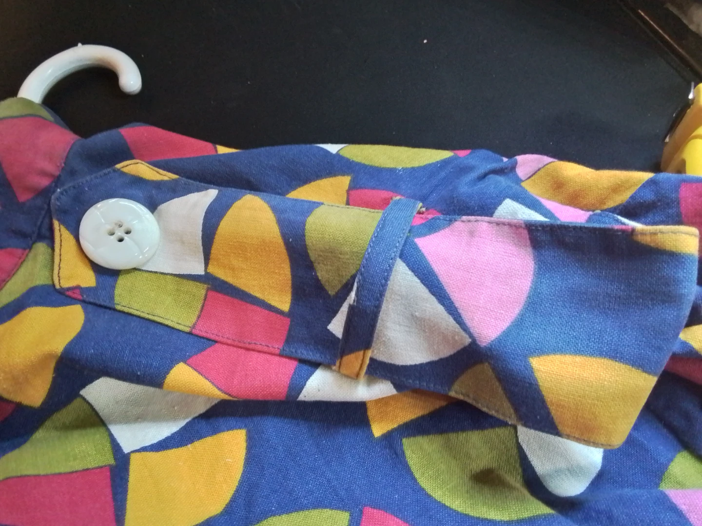 Vintage-Chic Multi-Color Geometric Shirt Jacket / Tunic - photo 2