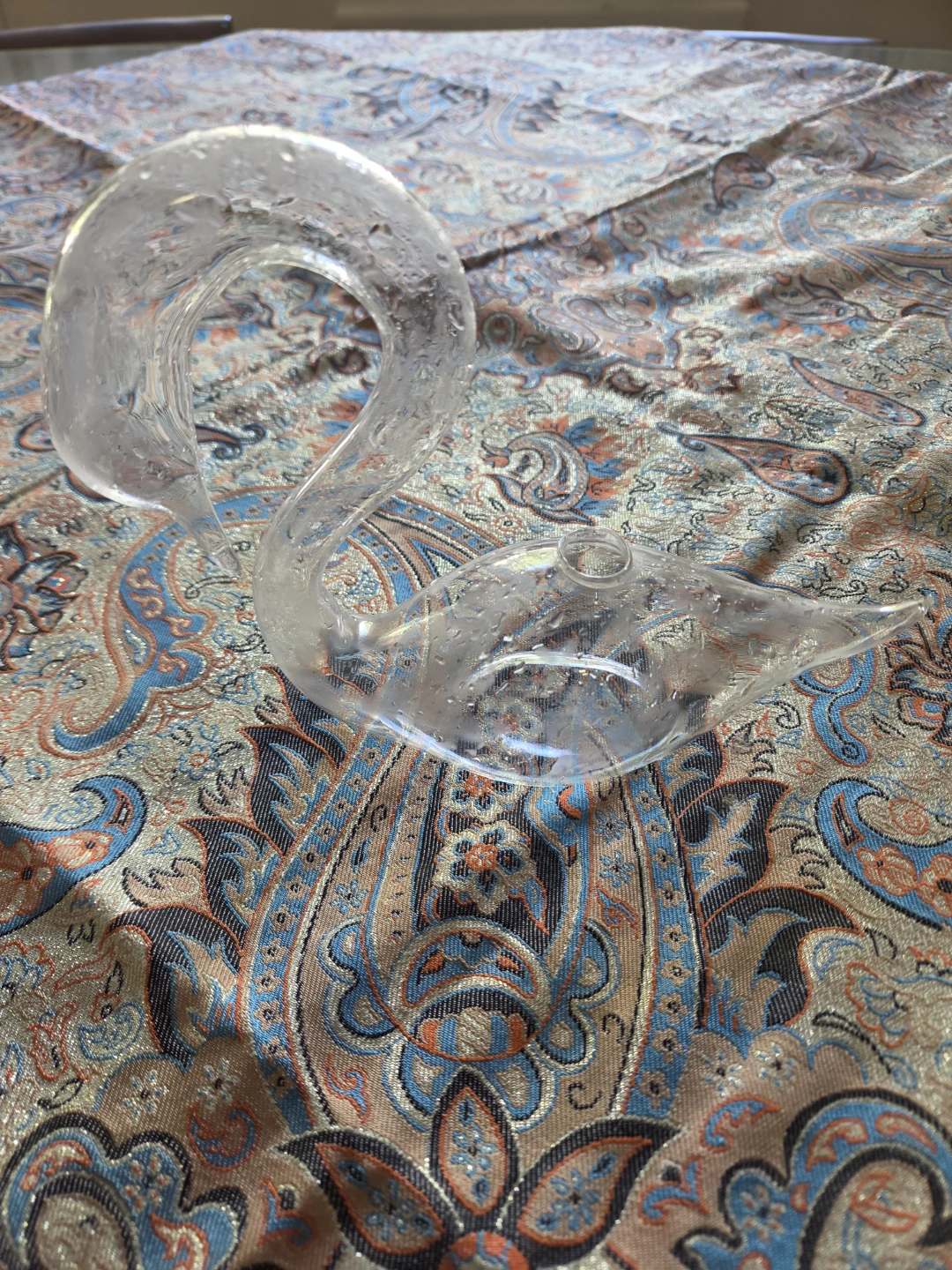⚽️Clear Glass Swan Decanter