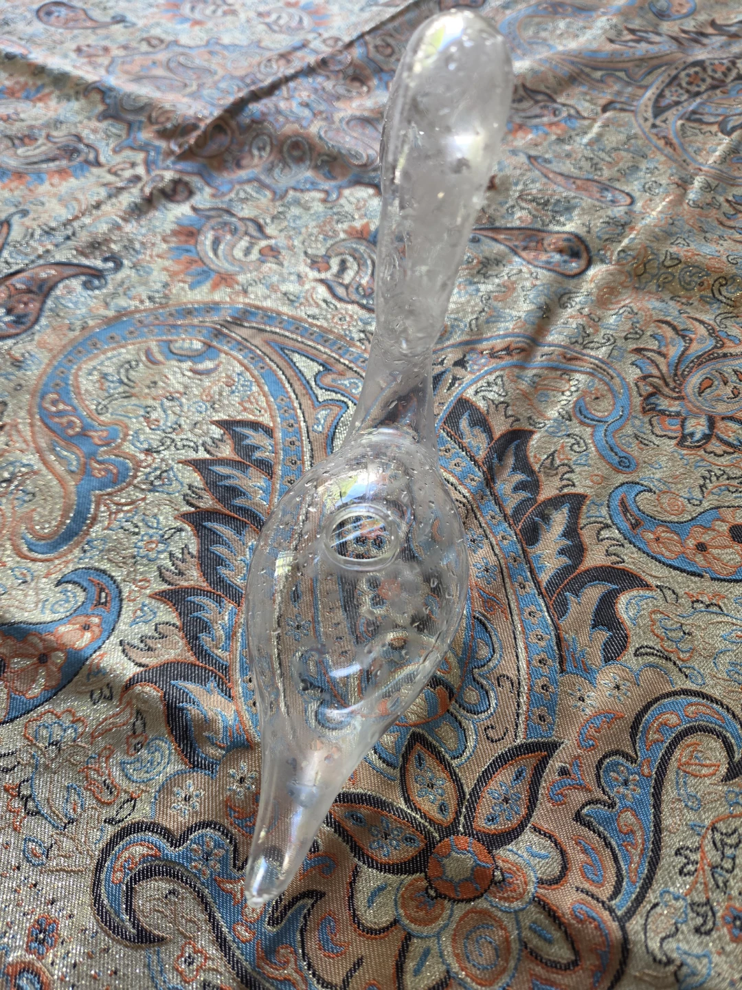 ⚽️Clear Glass Swan Decanter - photo 3