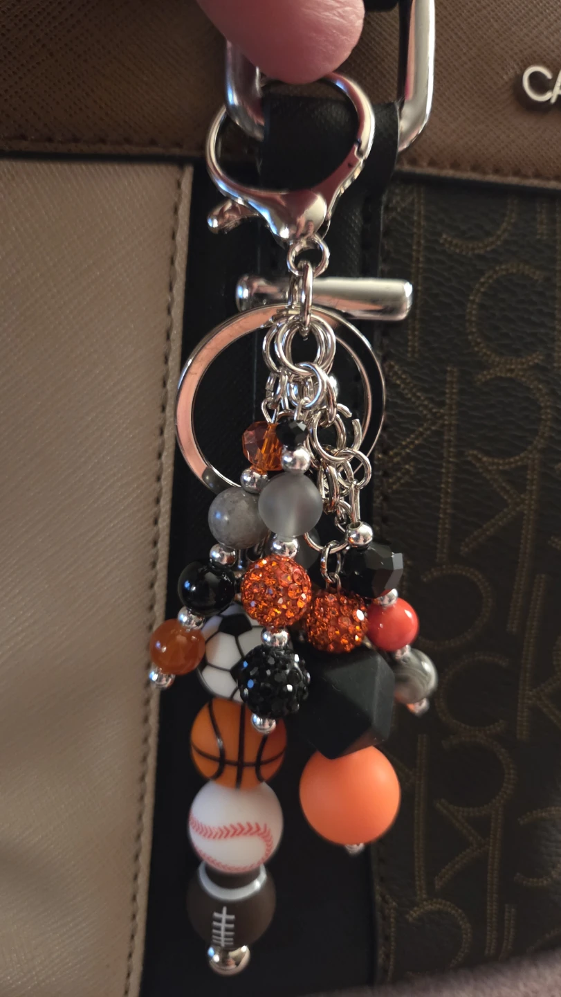 Sports Theme Beaded Keychain - photo 2