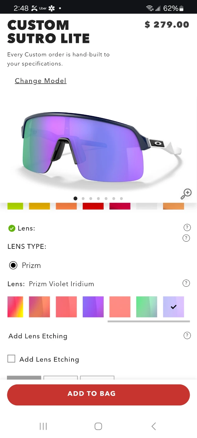 Oakley Sutro Lite Prizm Violet Sunglasses - photo 4