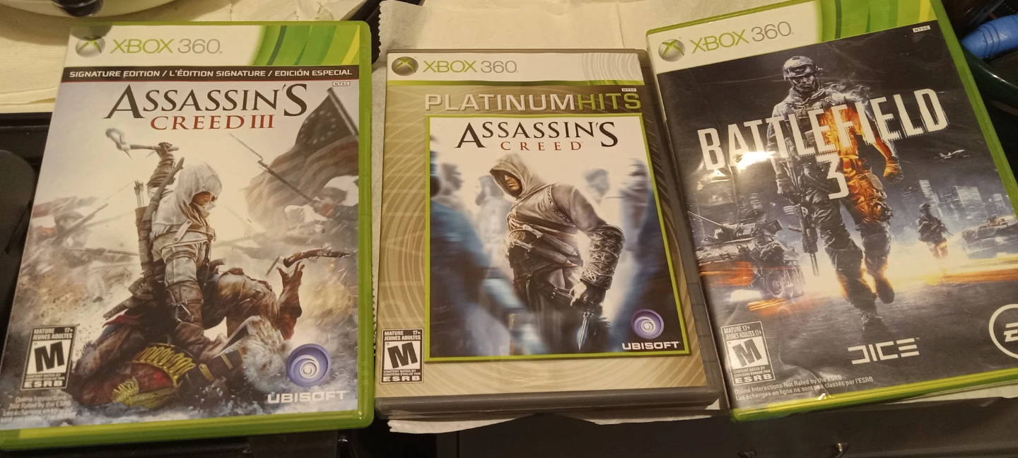 3 Xbox 360 Games for 20.00