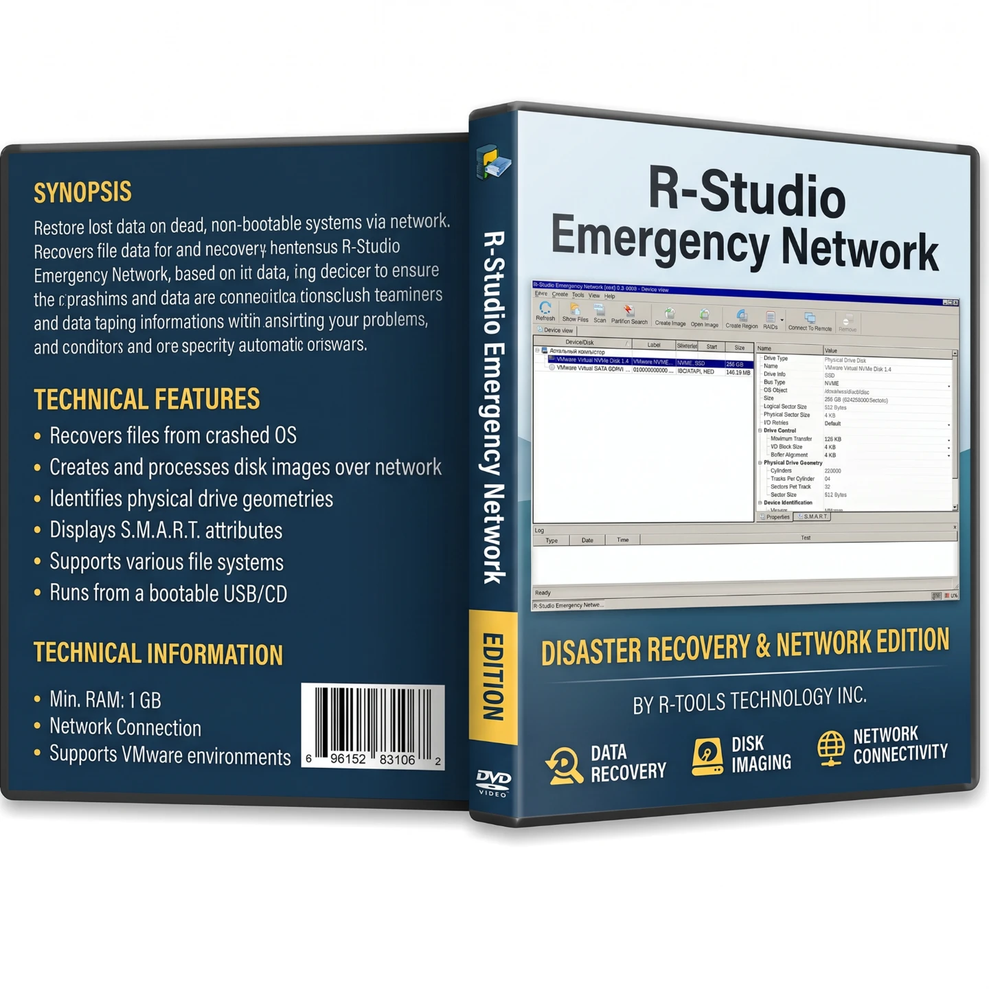 R-Studio Emergency Network Bootable DVD