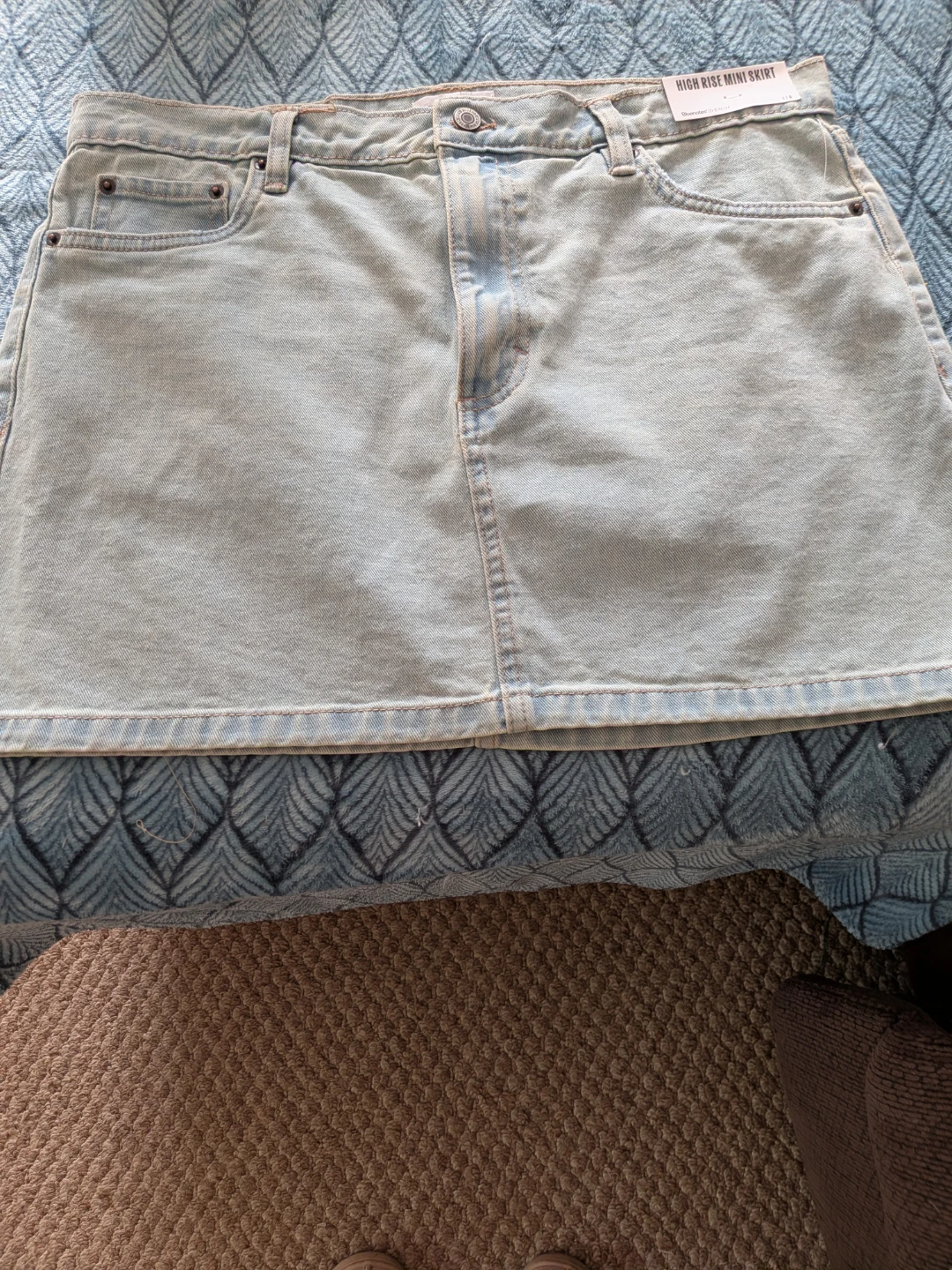 Bluenotes Denim High Rise Mini Skirt - Size L CASH ONLY AS IS - photo 2