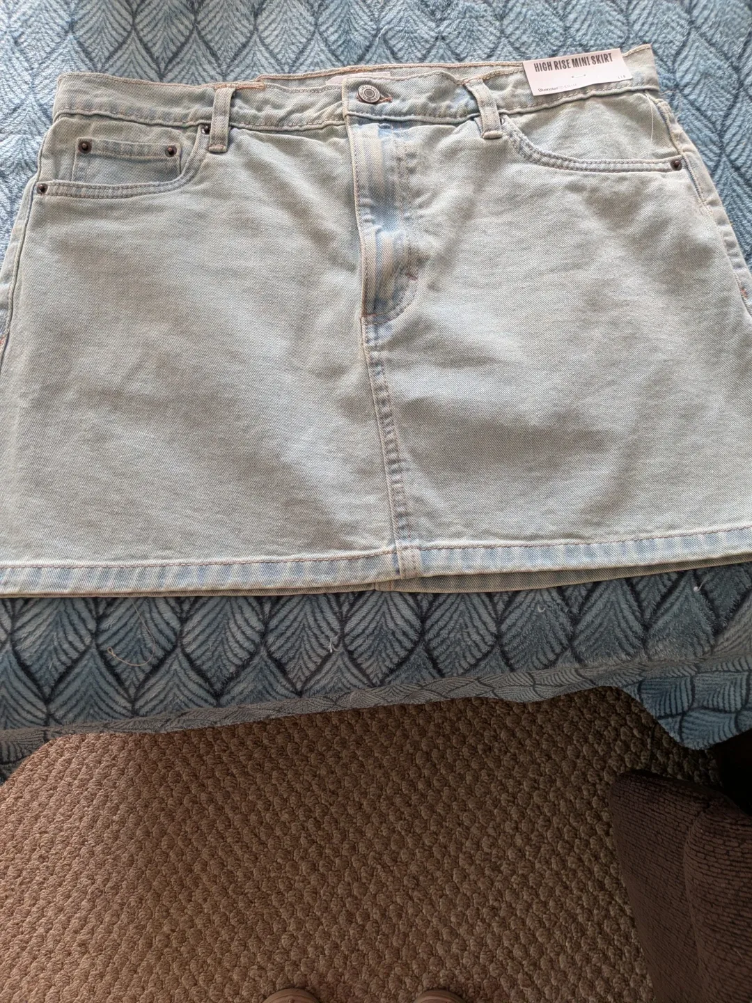 Bluenotes Denim High Rise Mini Skirt - Size L CASH ONLY AS IS - photo 2