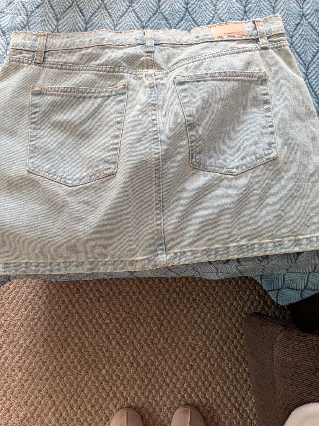 Bluenotes Denim High Rise Mini Skirt - Size L CASH ONLY AS IS - photo 3