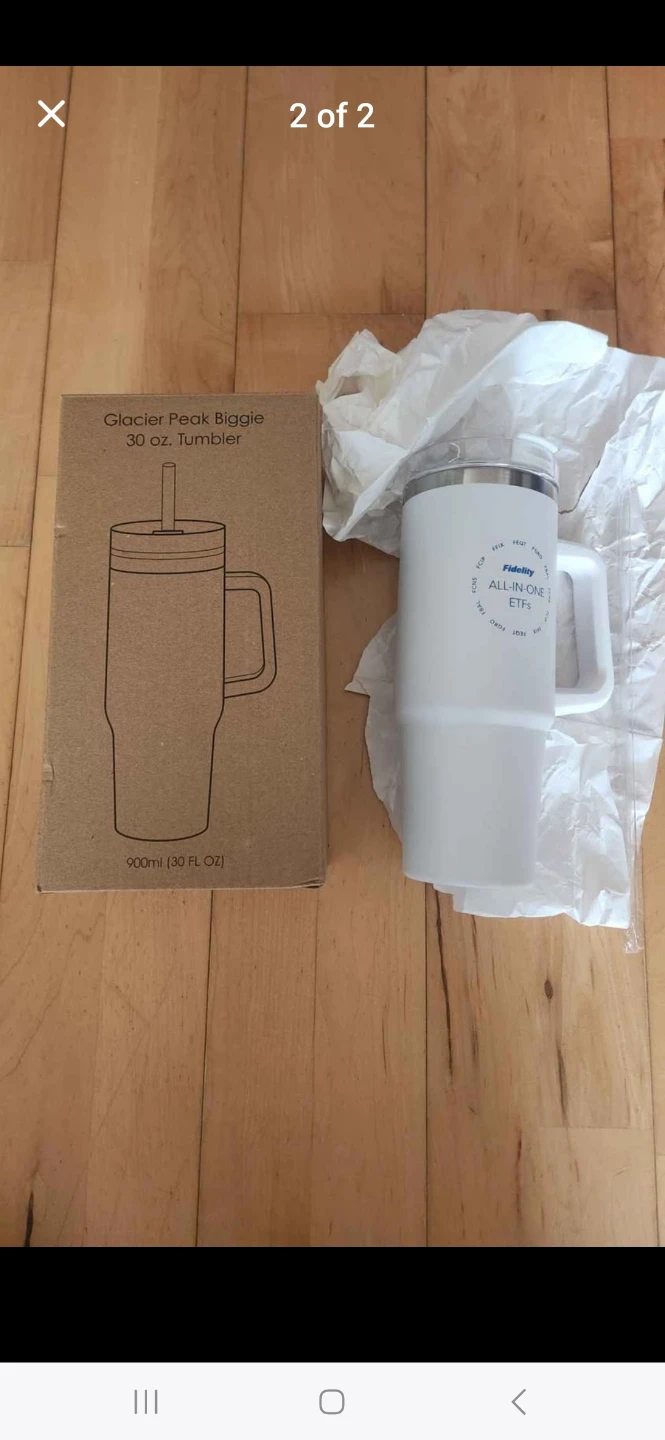 Stanley Style White Insulated Cup, Water Bottle, Tumblr - photo 2