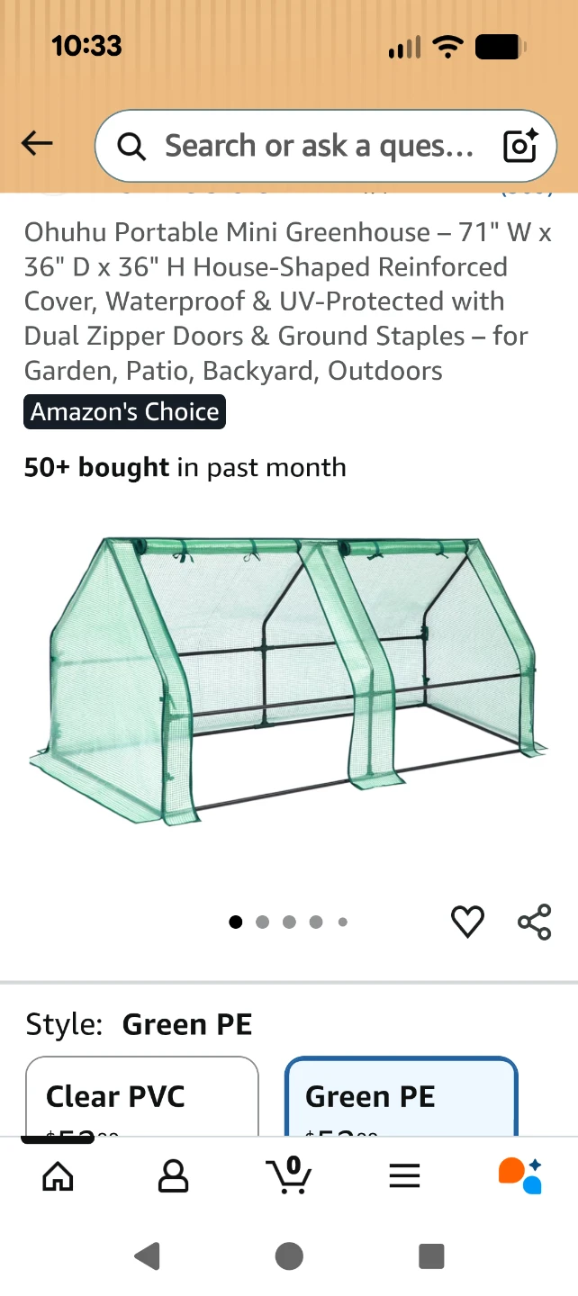 Ohuhu Portable Mini Greenhouse CASH ONLY AS IS - photo 4