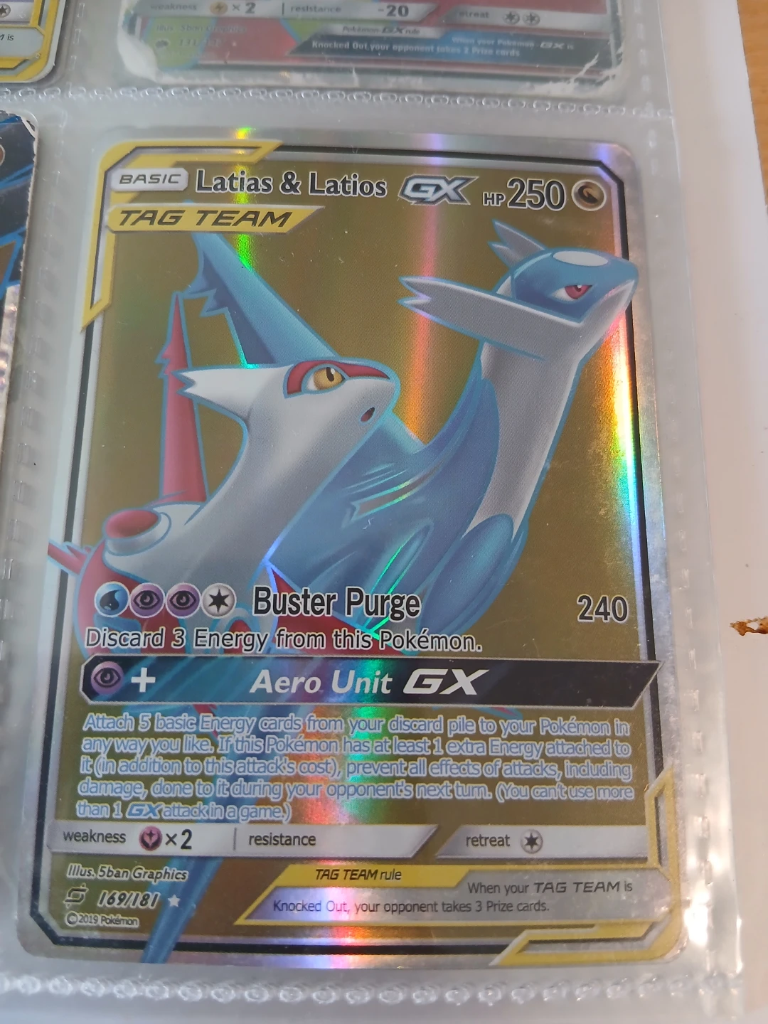 Pokemon Latias & Latios GX TAG TEAM Card 169/181