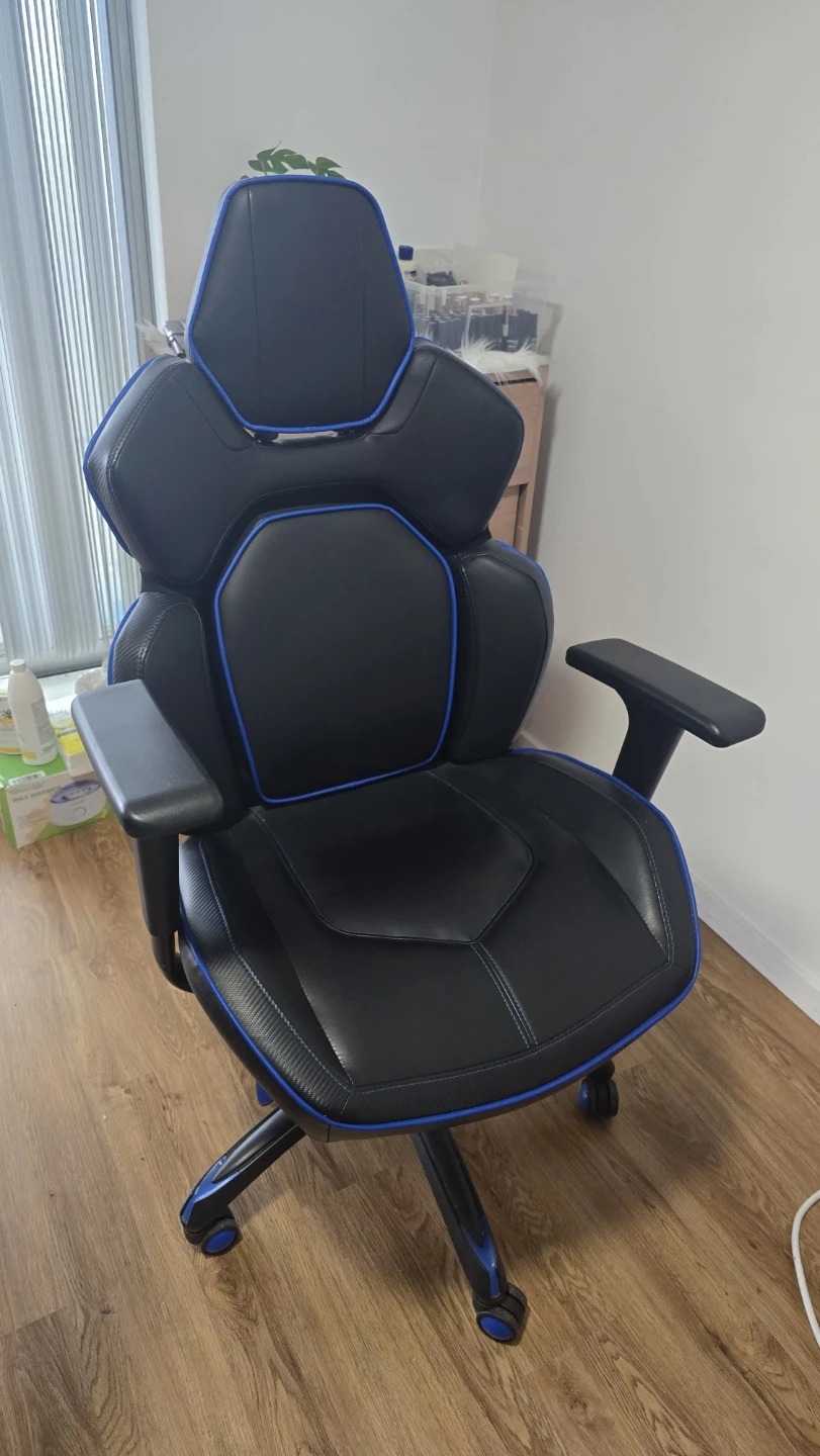 Black and Blue Gaming Chair - photo 3