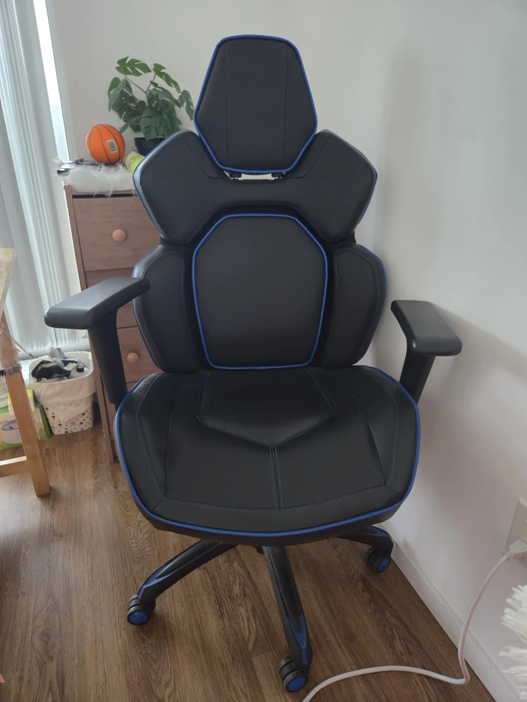 Black and Blue Gaming Chair - photo 4