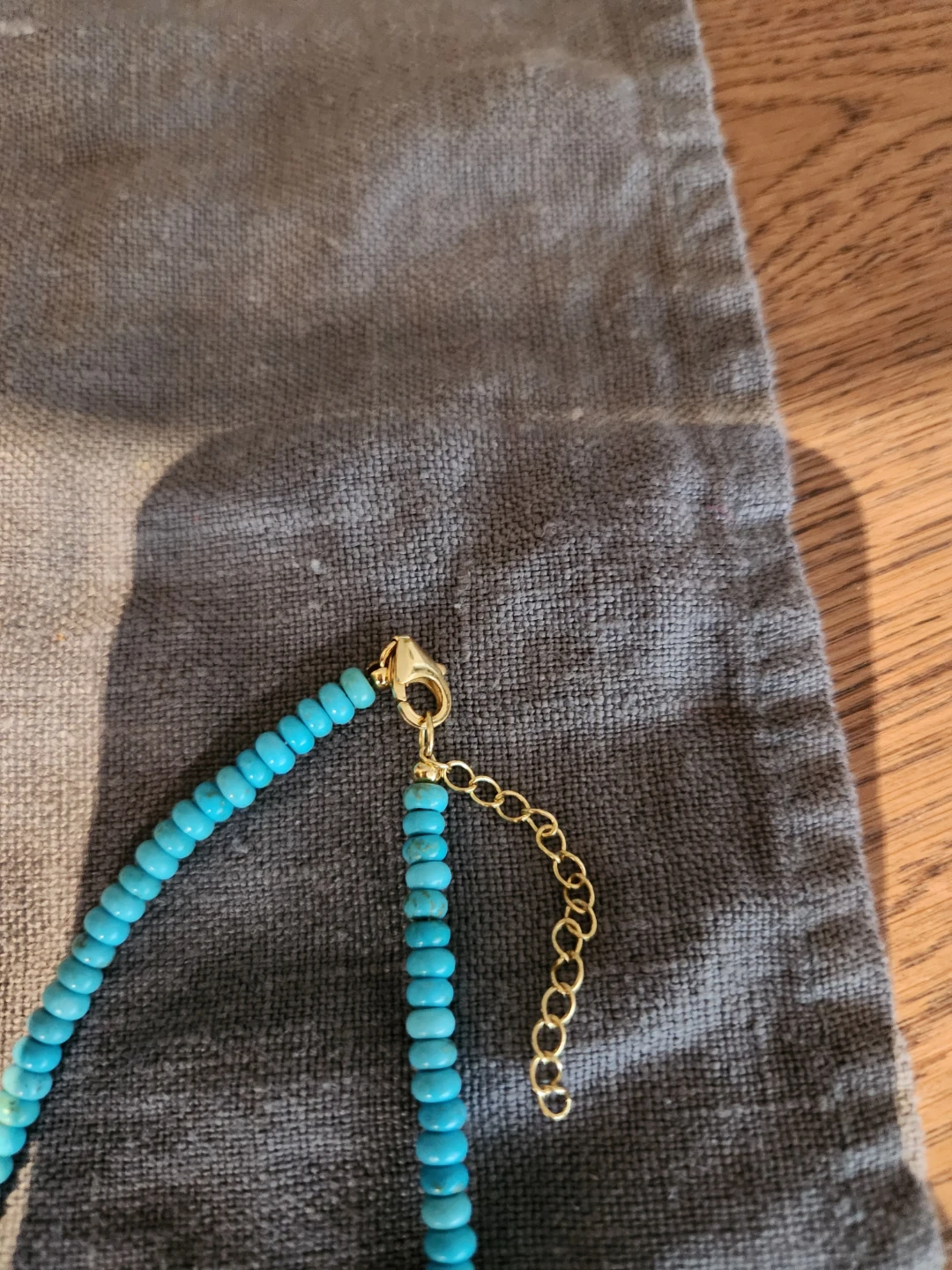 ⚽️ Turquoise Beaded Necklace with Pearl Accent - photo 2