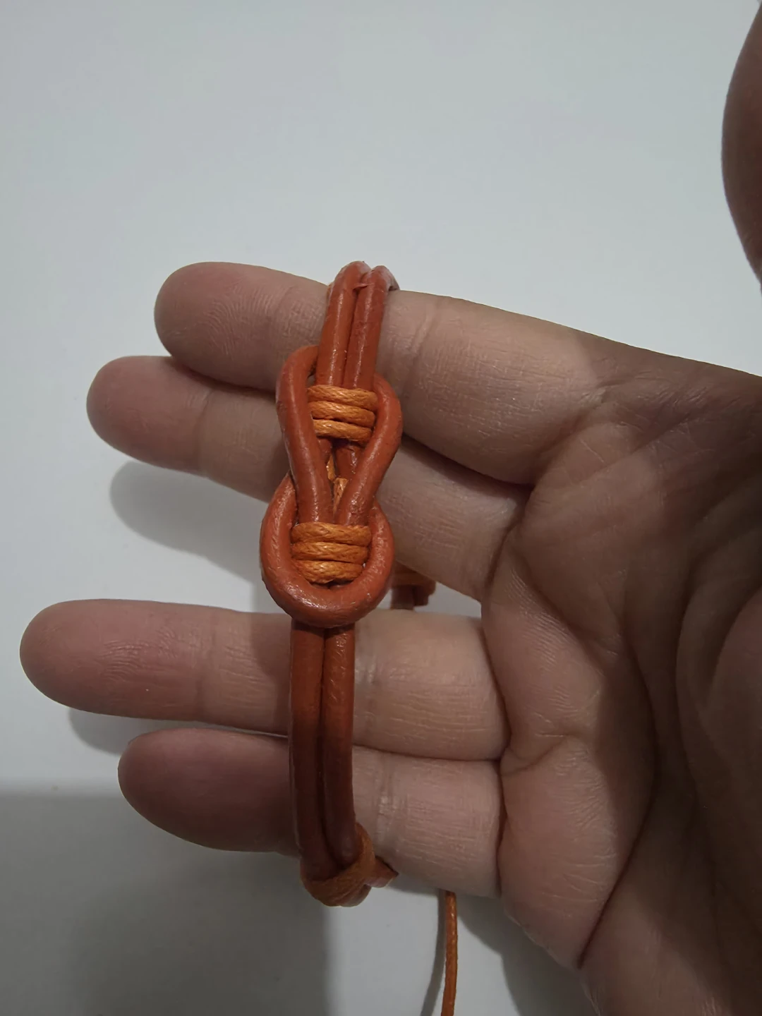 Orange Leather Knot Bracelet ⚽️