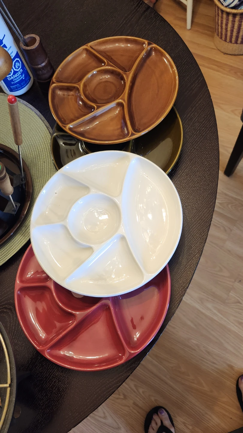 Fondue Set with Plates - photo 3