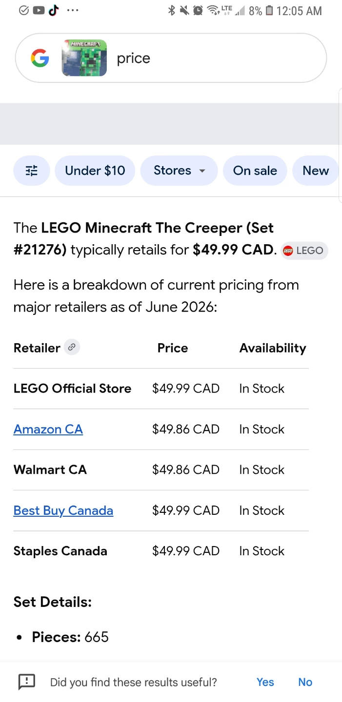 LEGO Minecraft The Creeper Set 21276 - photo 3