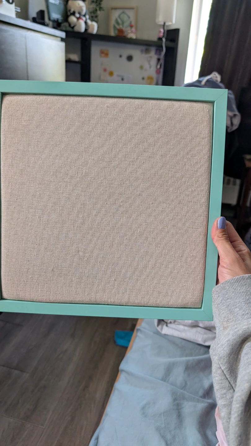 Light Teal Framed Pinboard