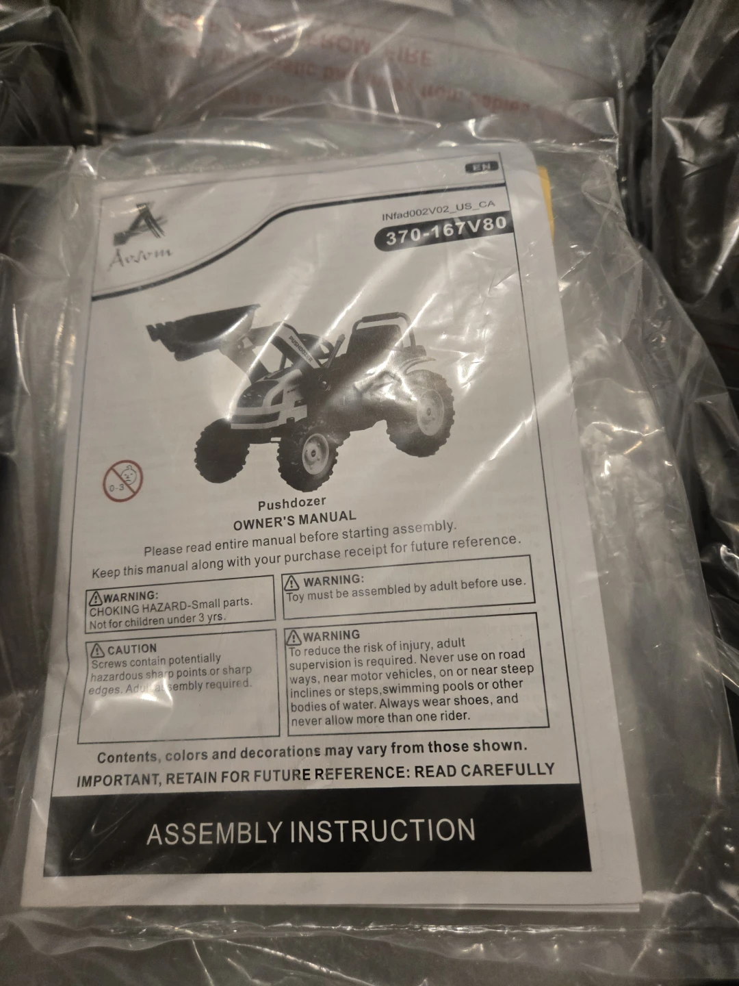 Pushdozer Ride-On Toy Assembly Kit - photo 2