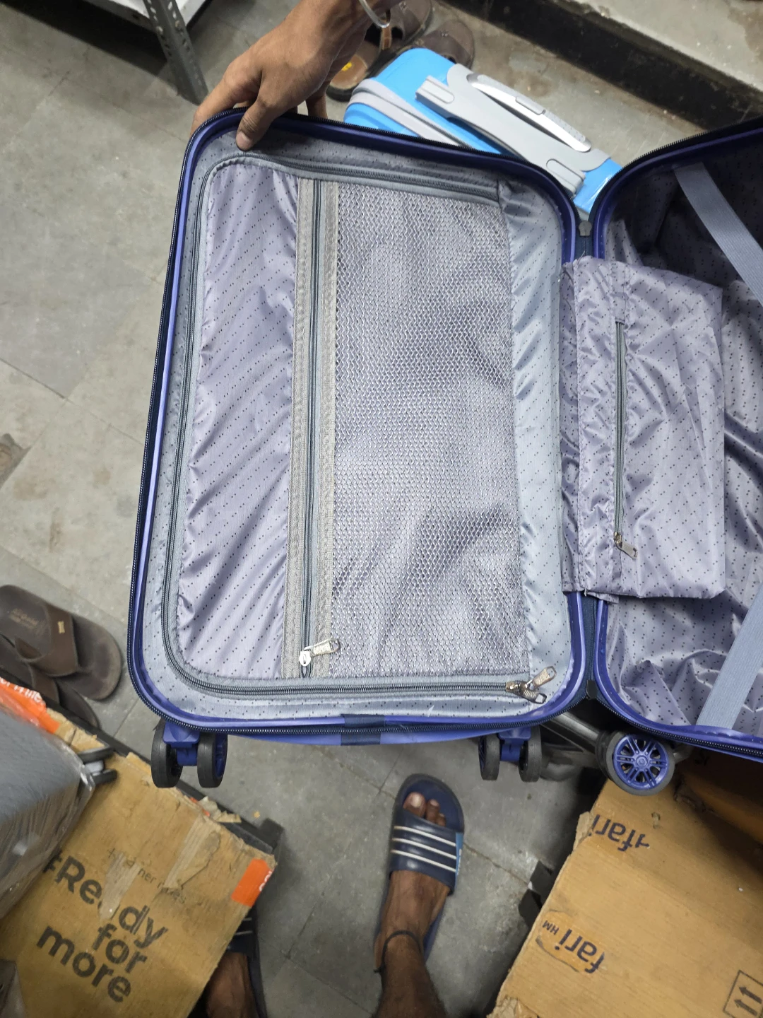 Yellow Rolling Suitcase with City Map Design - photo 4