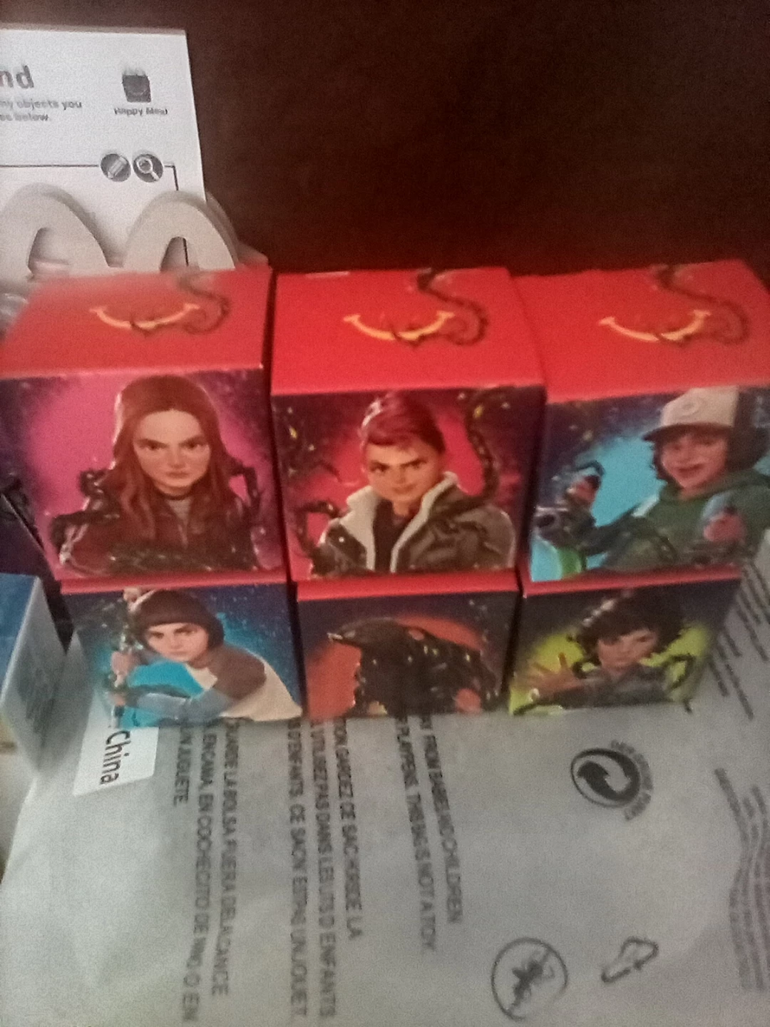 ⚽ Stranger Things Happy Meal Boxes