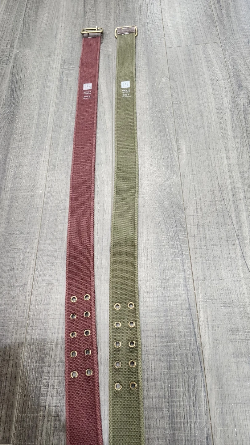 GAP Canvas Belts - Red & Green (Size S) - photo 2