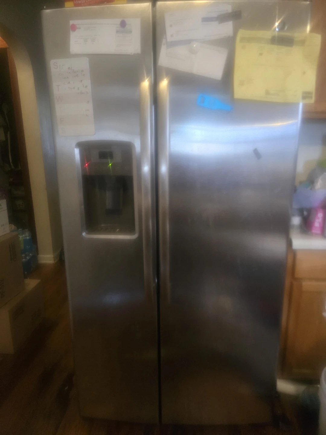 GE Stainless Steel Side-by-Side Refrigerator