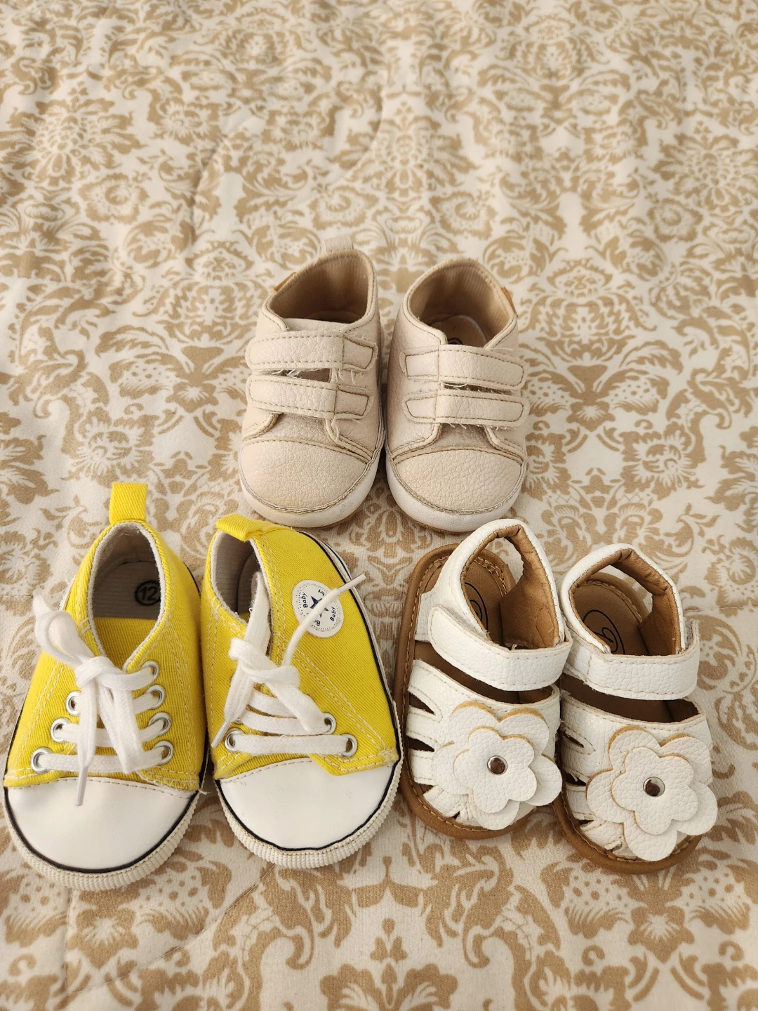 3 Pairs Baby Girl Shoes Bundle – Sneakers & Sandal