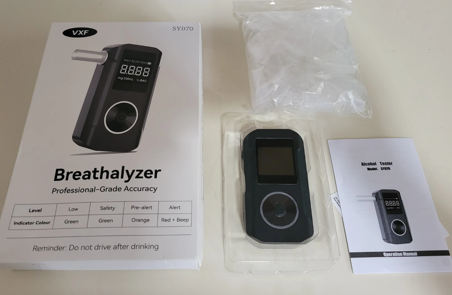 Professional Alcohol Breathalyzer / Alcohol Breath Tester NEW