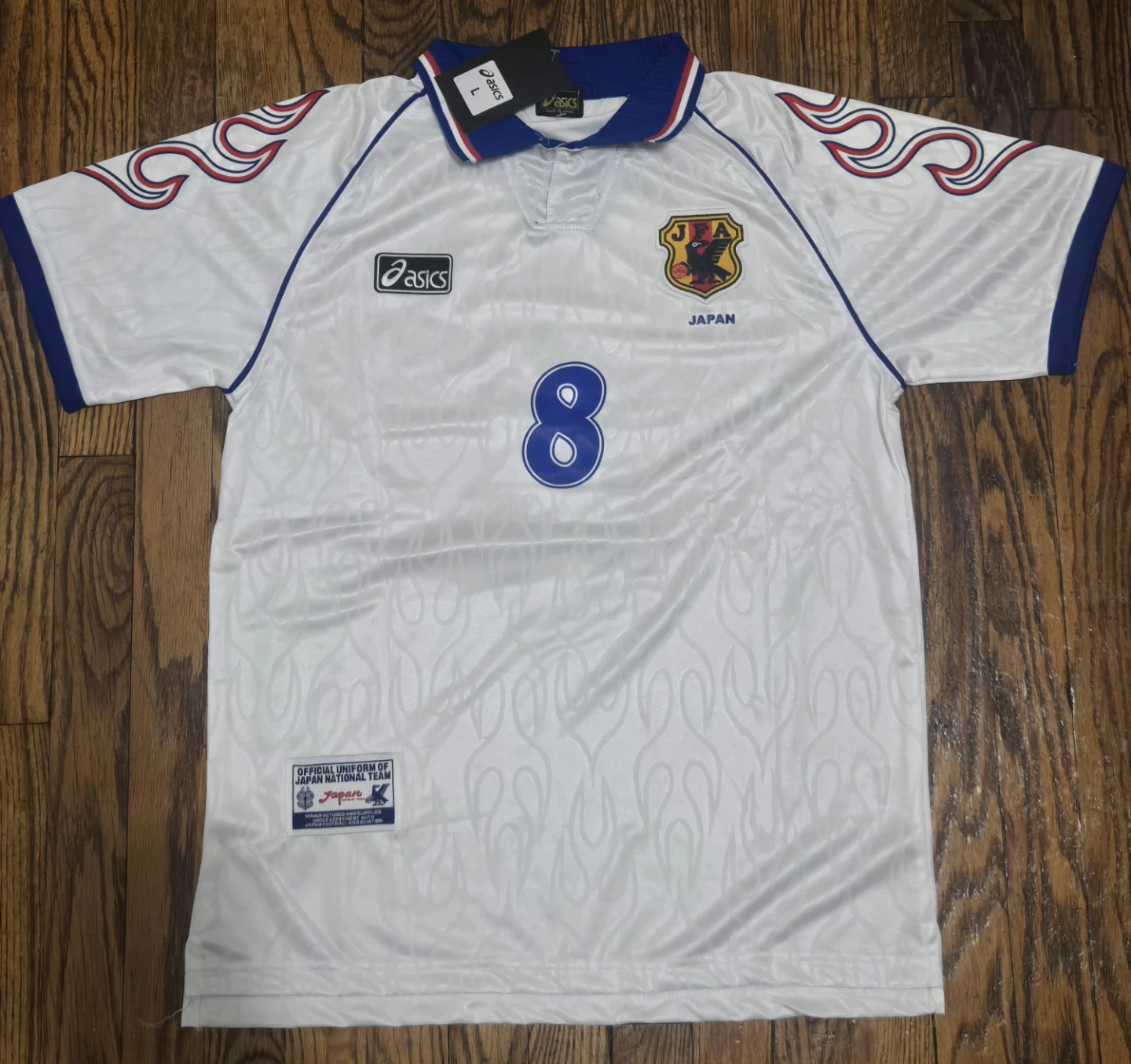 Japan National Team Nakata #8 Soccer Jersey L