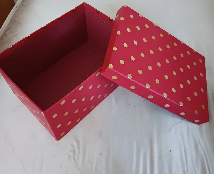 Clementine Red Polka Dot Storage Box