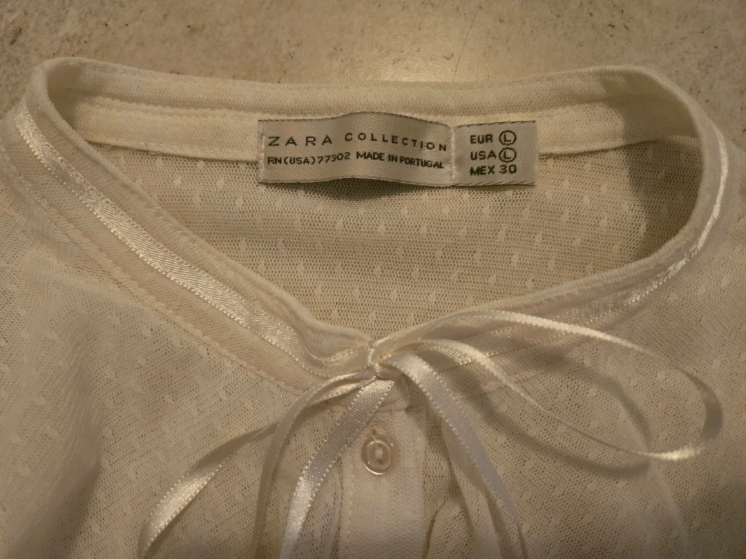 ⚽ Beatiful Zara Collection Women's Long White Top - photo 3