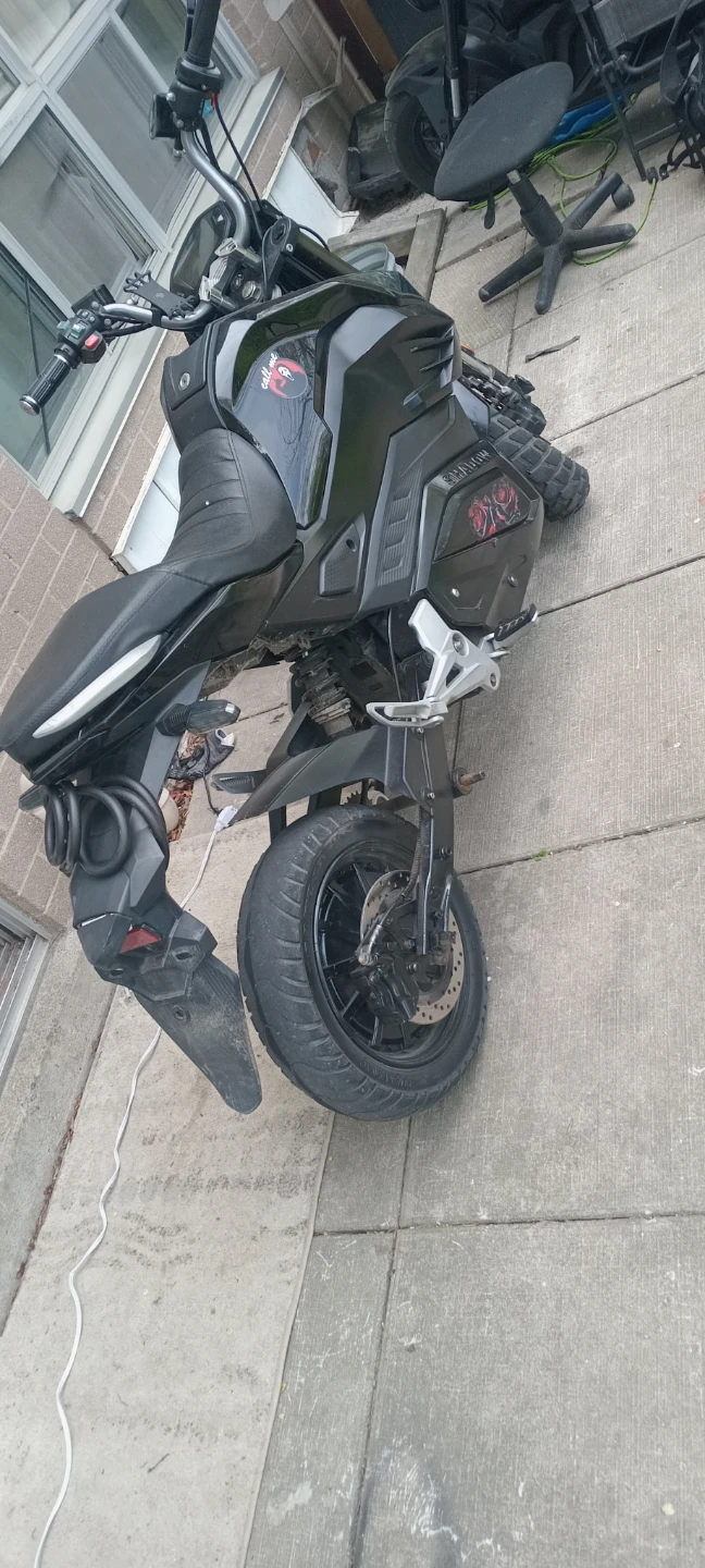 Black Electric Scooter/Moped