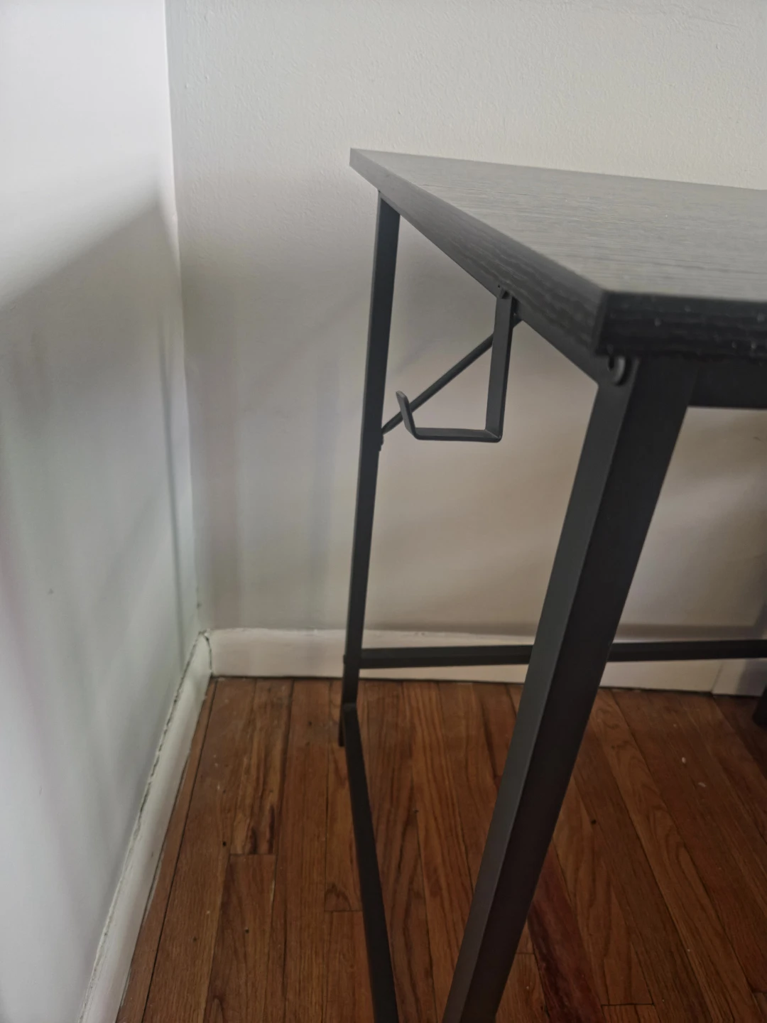 Black Desk with Shelving Unit - photo 5
