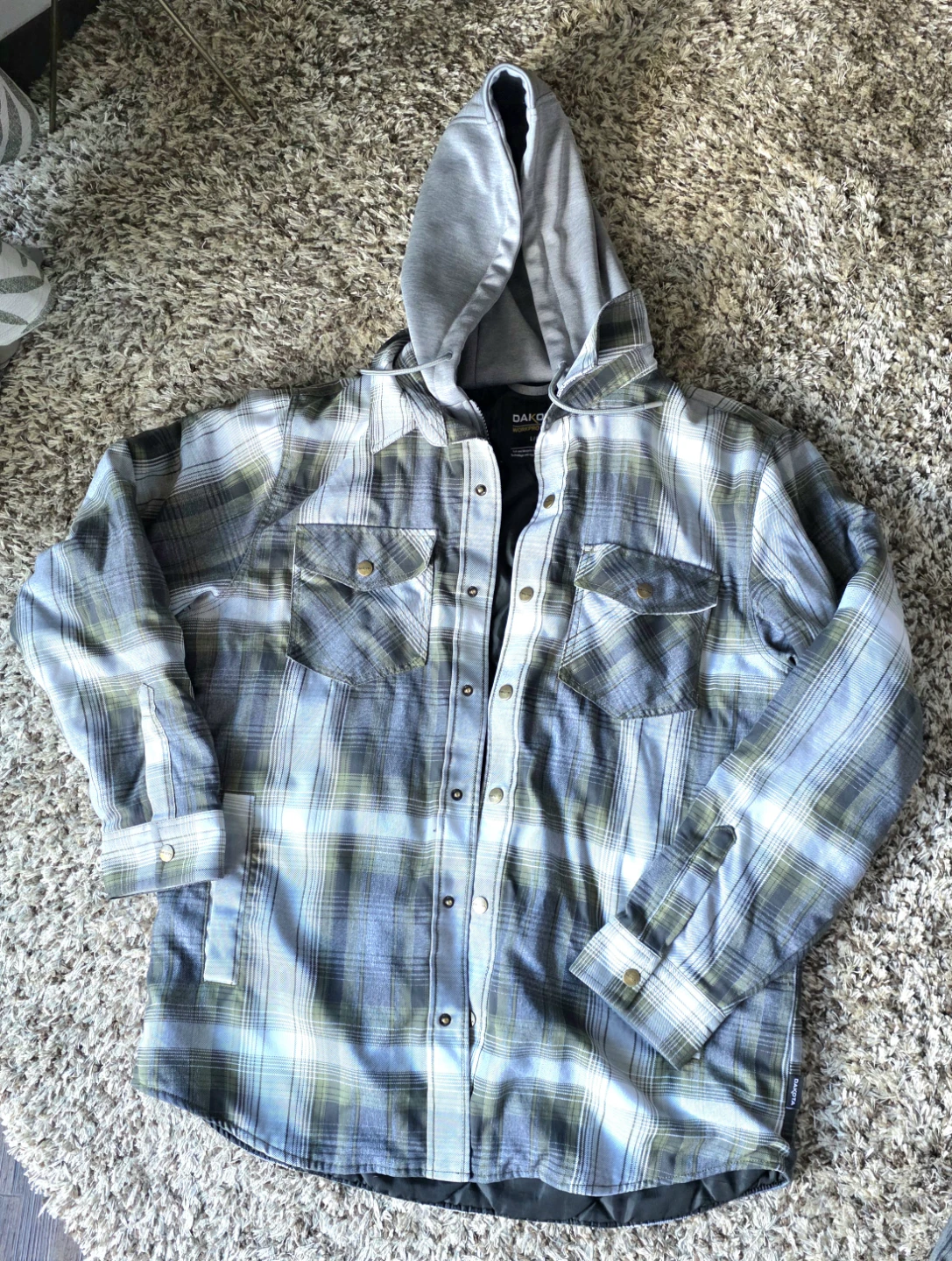 Dakota Workpro Series Plaid Hooded Shirt Jacket