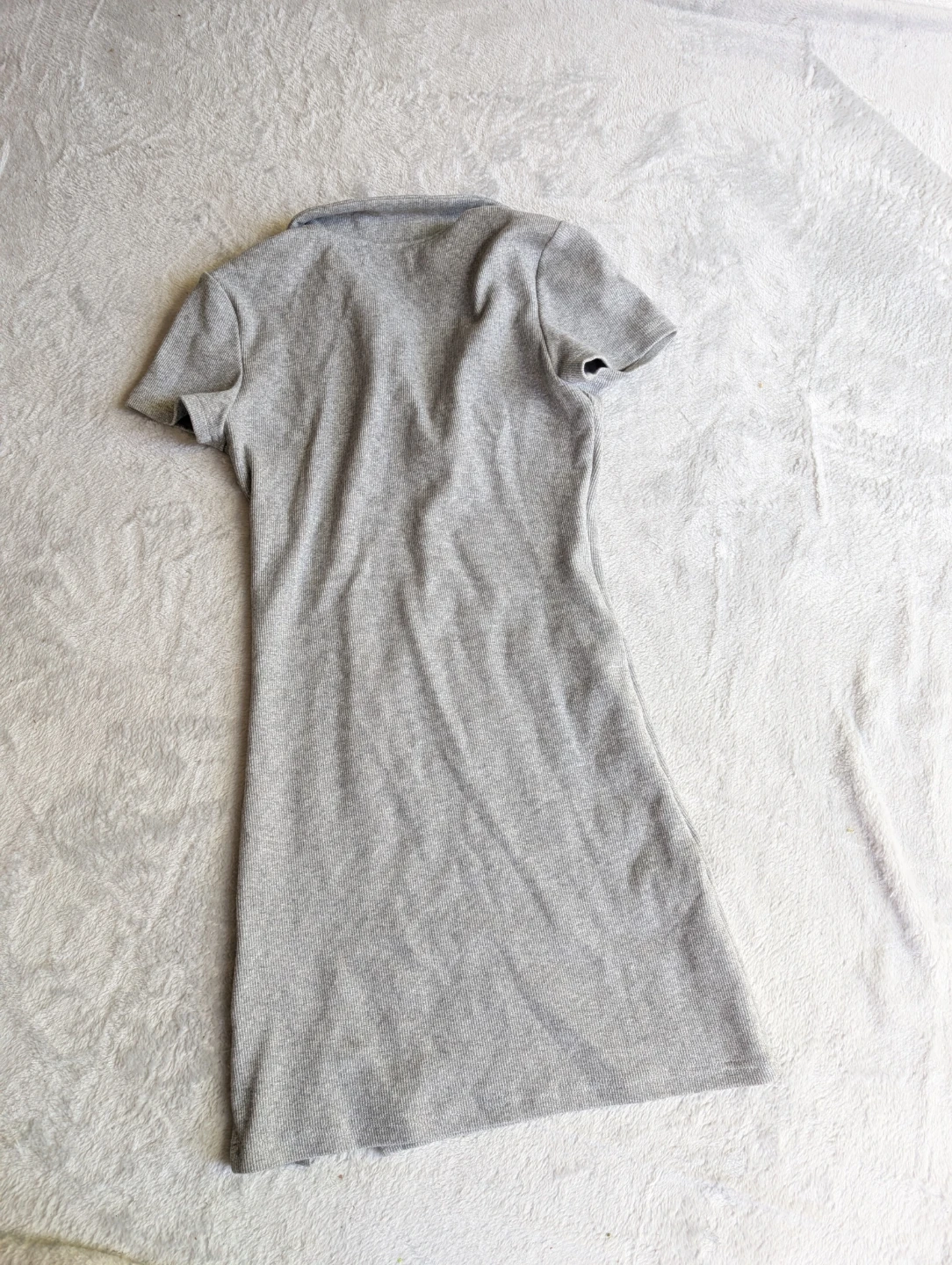 ⚽My Mum Made It Grey Ribbed Polo Dress - photo 4