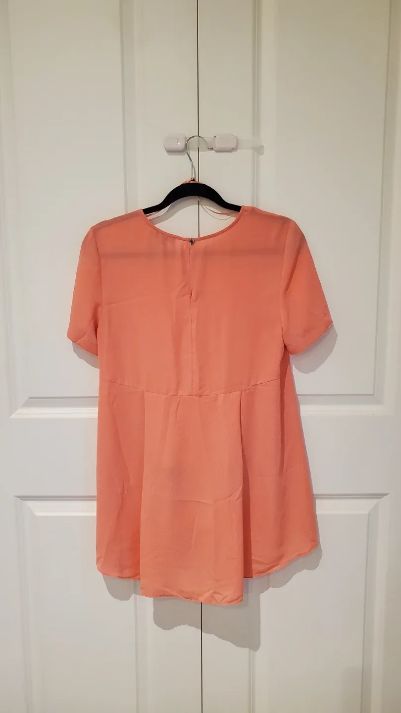 Peach High-Low Blouse - photo 2