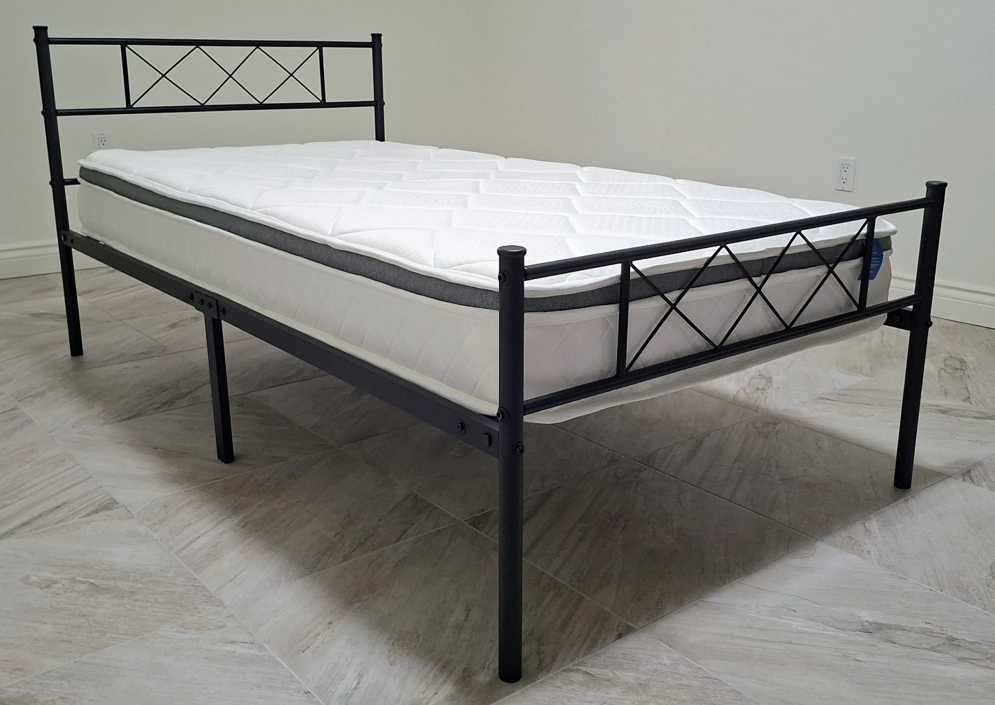 Twin Bed Frame with Mattress