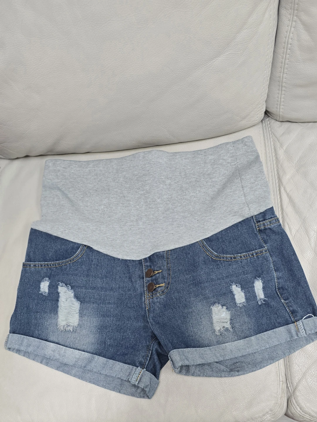 Maternity Denim Shorts 2XL