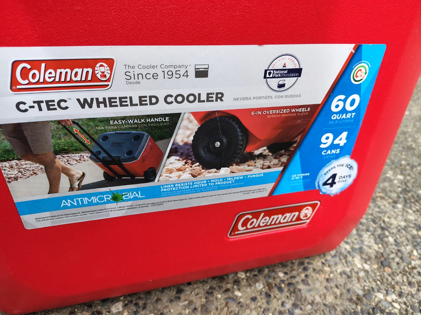 Coleman 60qt Wheeled Cooler with Drain 🥕 Like New - photo 2