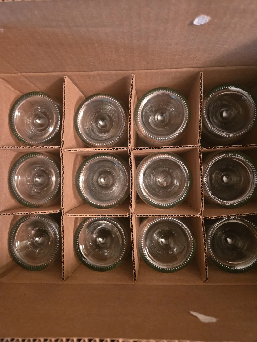 Set of 12 Clear Glass Bottles - photo 2