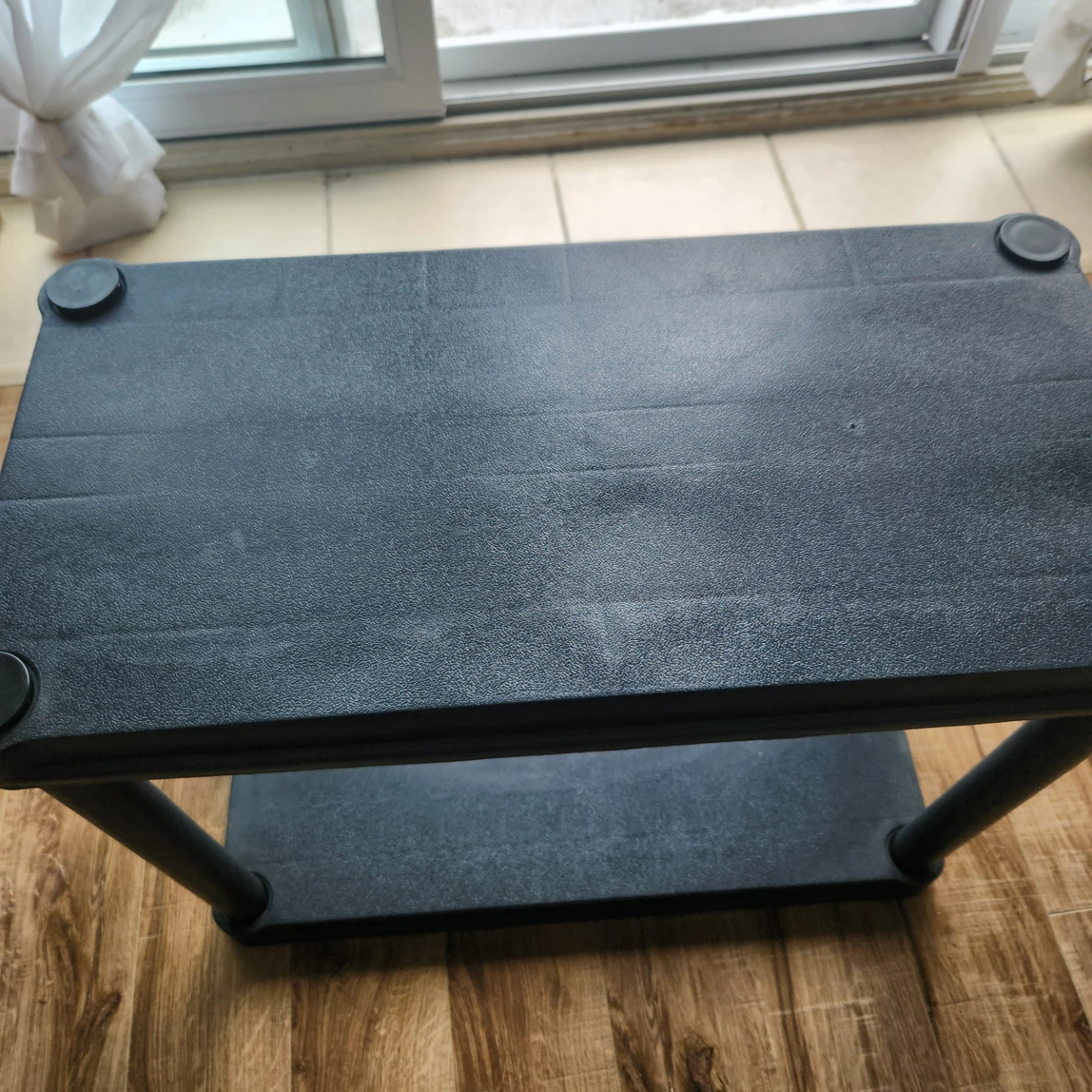 Black Plastic Shelving Unit 11.5x18inches