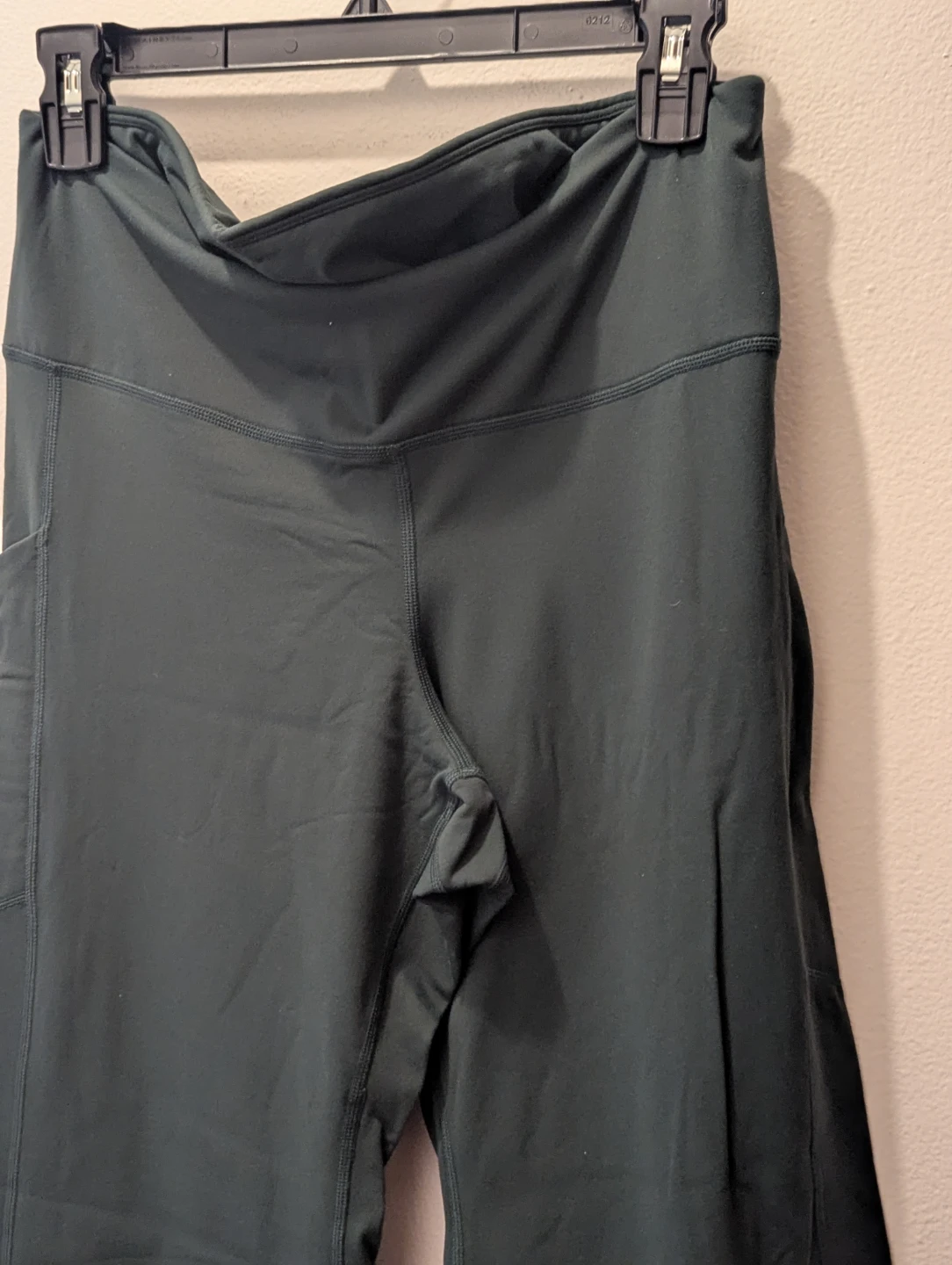 Fabletics Green High-Waisted Wide Leg Fleece Lined Pants - photo 2