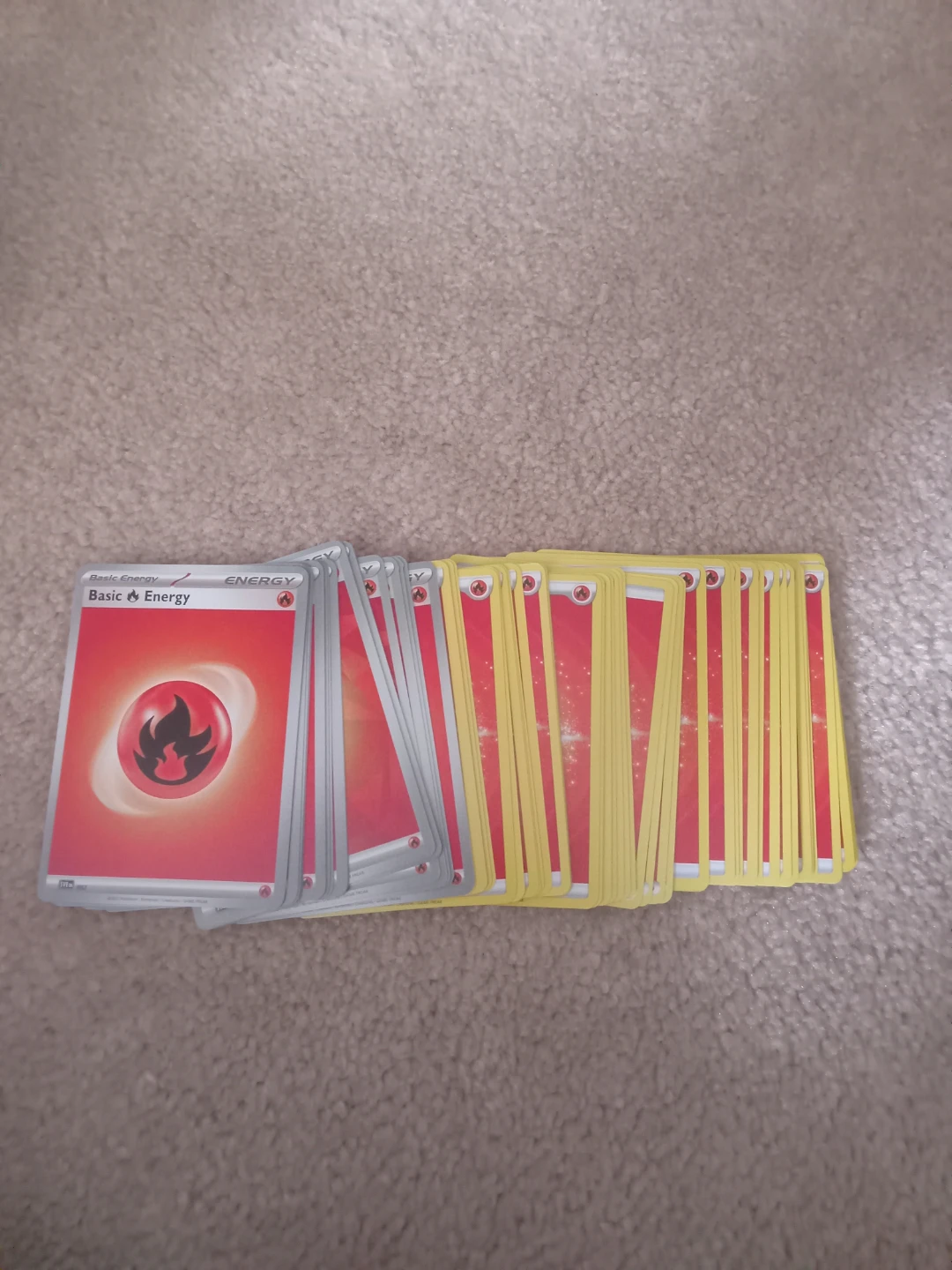Pokemon Basic Fire Energy Cards ×69