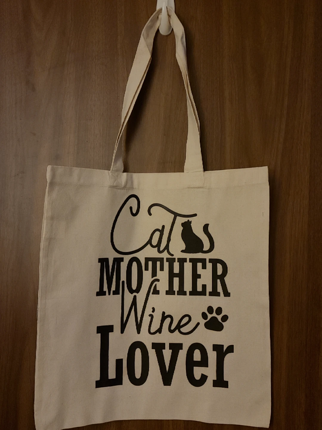 Cat Mother Wine Lover Tote Bag