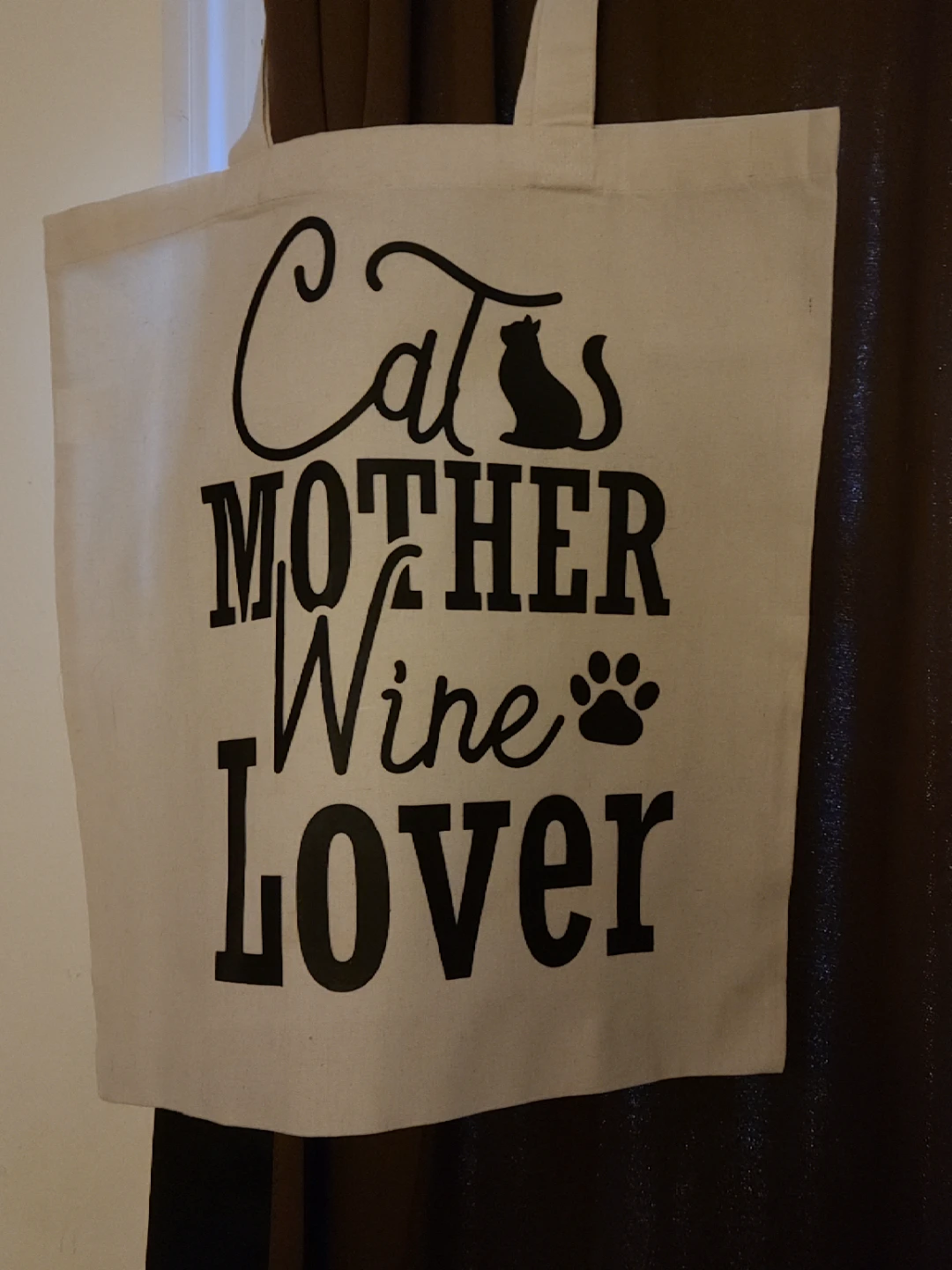 Cat Mother Wine Lover Tote Bag - photo 2