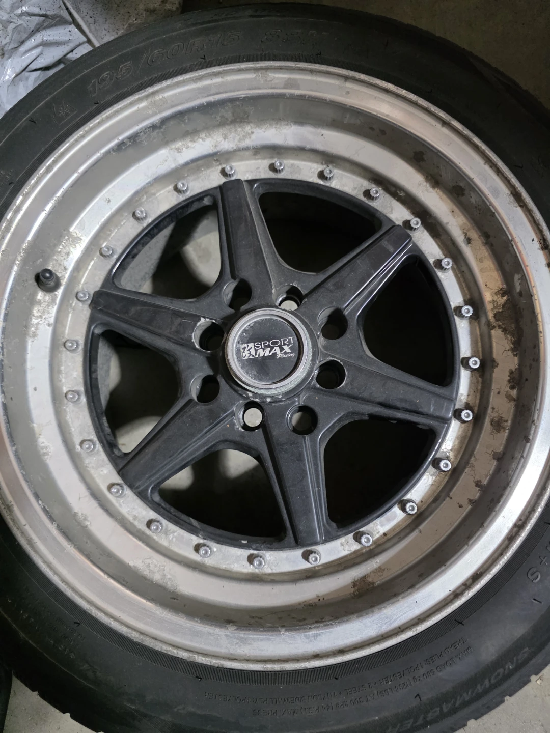 4 set of Sportmax Wheels with 195/60R15 Tires
