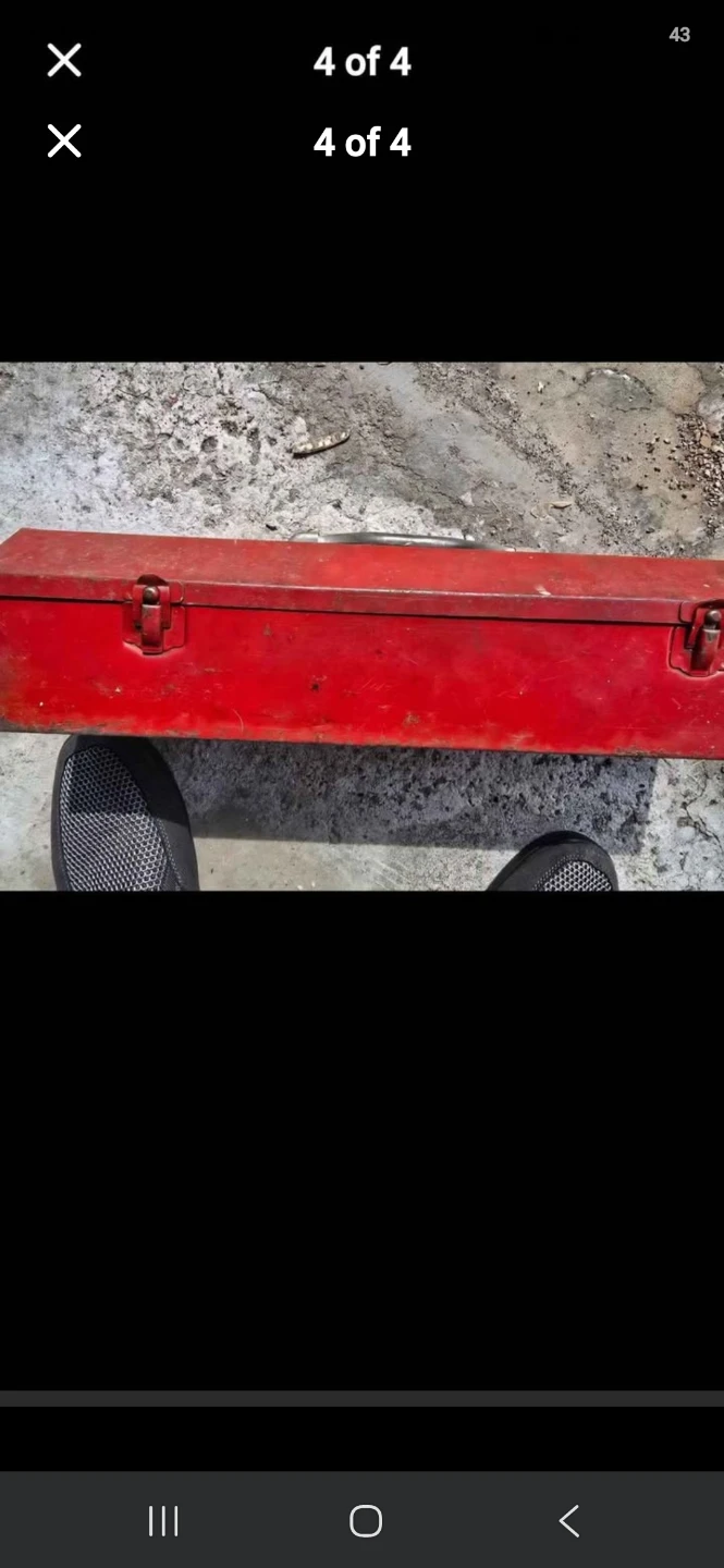 Red Husky Metal Toolbox