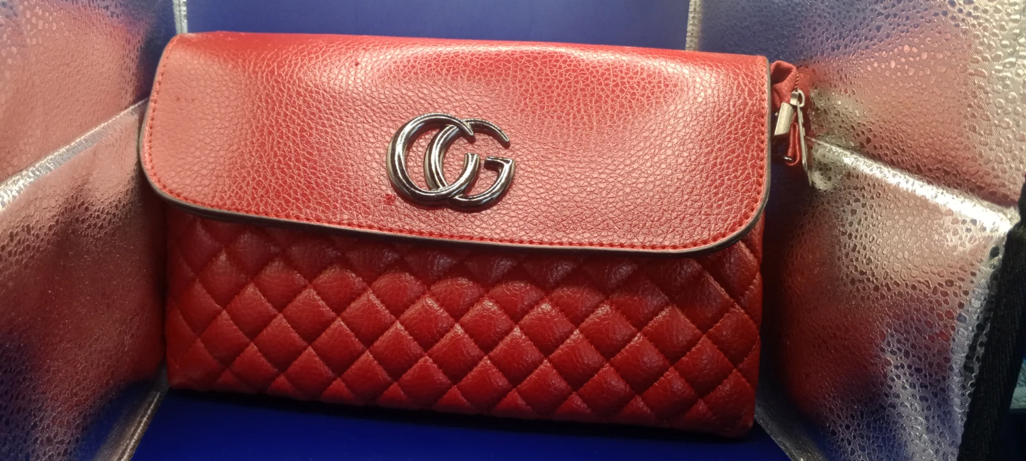 Red Clutch Purse with GG Logo