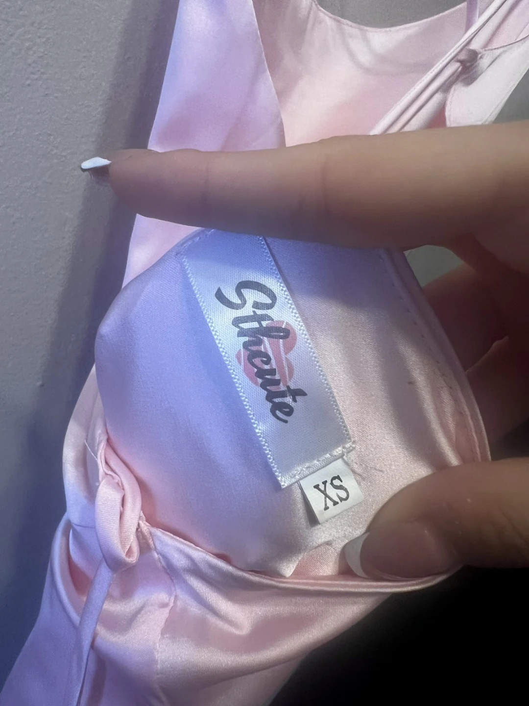 Pink Satin Prom/Formal Dress w Slit New - photo 4